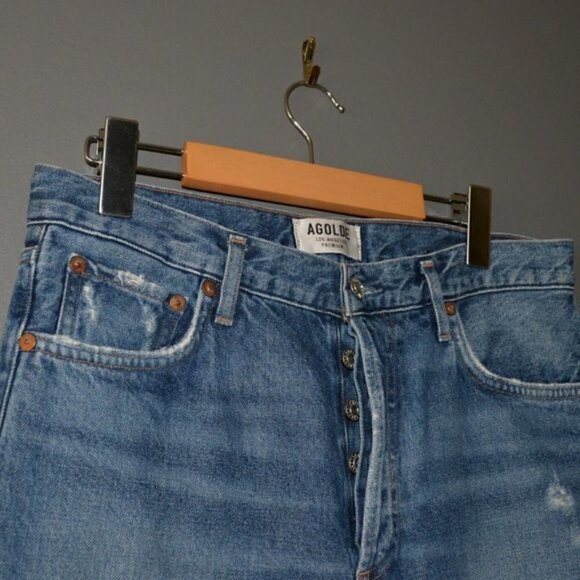 AGOLDE Jamie High Rise Straight Jeans Sz 28 - Picture 5 of 9